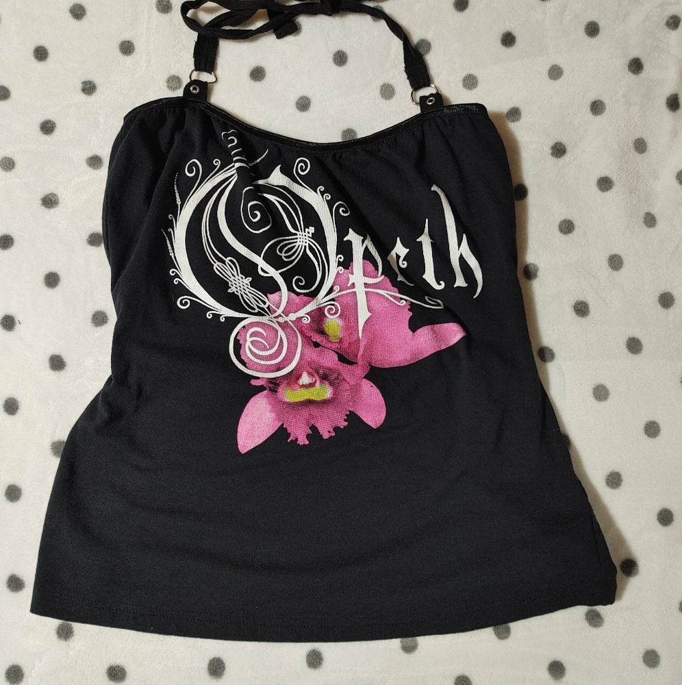 DIY Custom Vintage  Opeth Orchid Album Halter Top